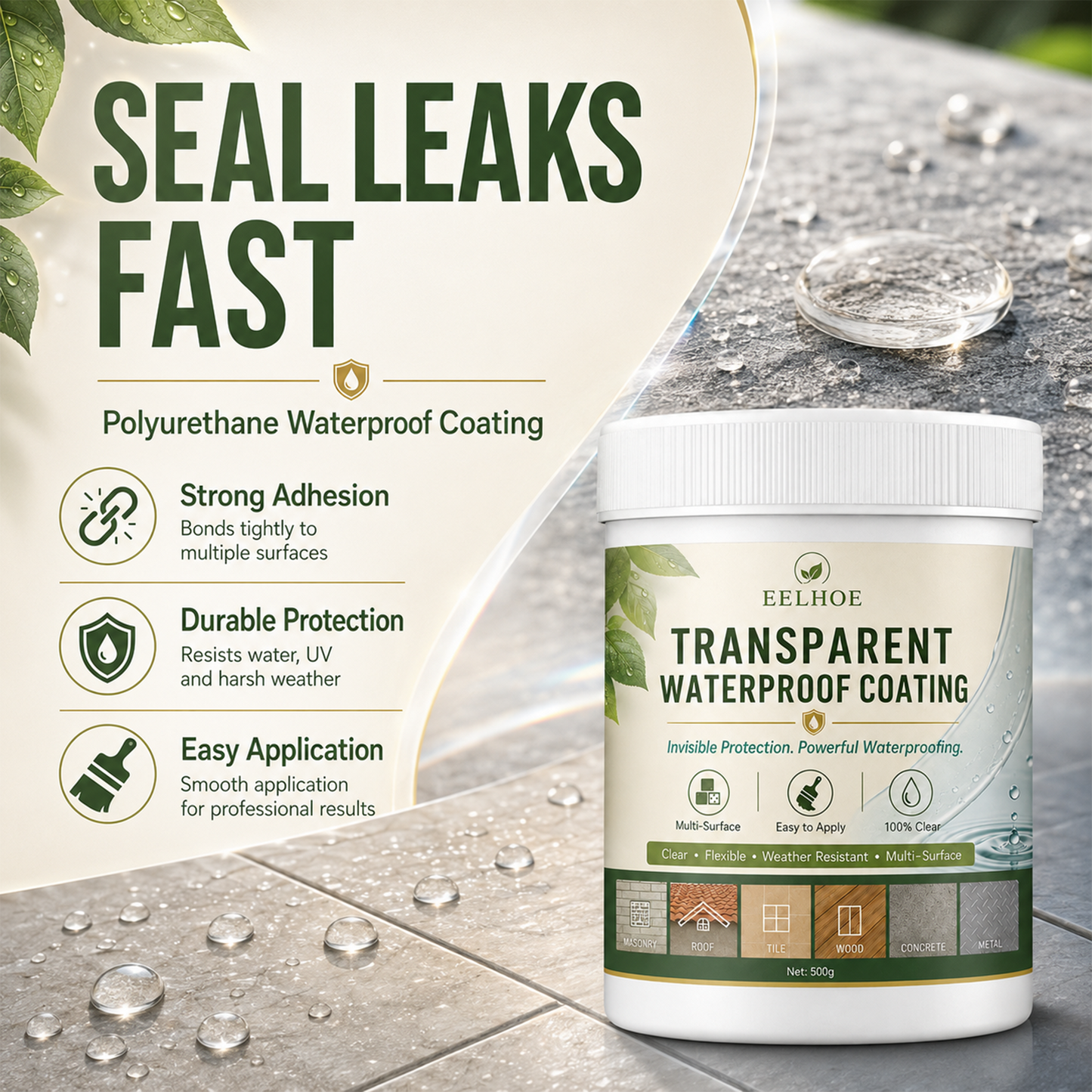 LUHAKA™ Transparent Waterproof Coating