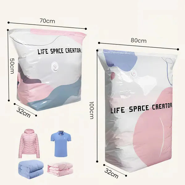 π¦ Large-Capacity Vacuum Bags β No Pump Needed! π¨β¨