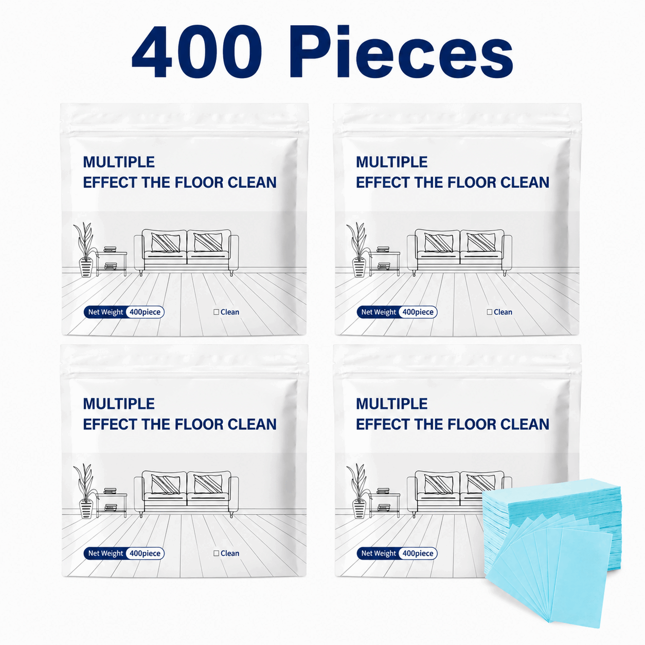 LUHAKA® 100 Piece Floor Cleaning Tablets Multi - Surface Cleaner for Hardwood Laminate Tile & RV Walls Antibacterial Deodorization Maintenance