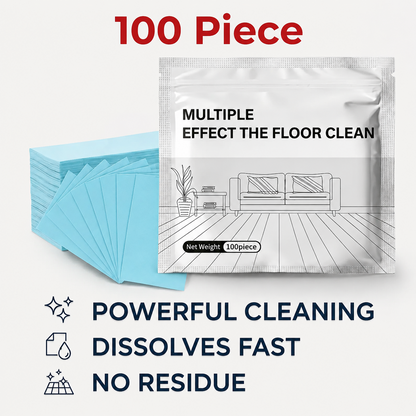 LUHAKA® 100 Piece Floor Cleaning Tablets Multi - Surface Cleaner for Hardwood Laminate Tile & RV Walls Antibacterial Deodorization Maintenance