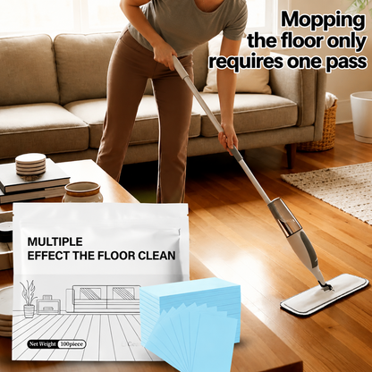 LUHAKA® 100 Piece Floor Cleaning Tablets Multi - Surface Cleaner for Hardwood Laminate Tile & RV Walls Antibacterial Deodorization Maintenance