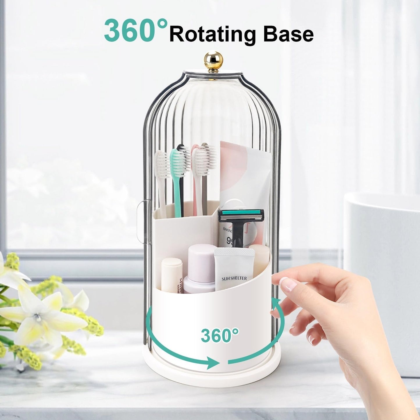 🔥💞LAST DAY 75% OFF ✨✨Sliding Lid Toothbrush Organizer
