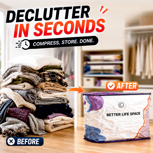 📦 Large-Capacity Vacuum Bags – No Pump Needed! 💨✨