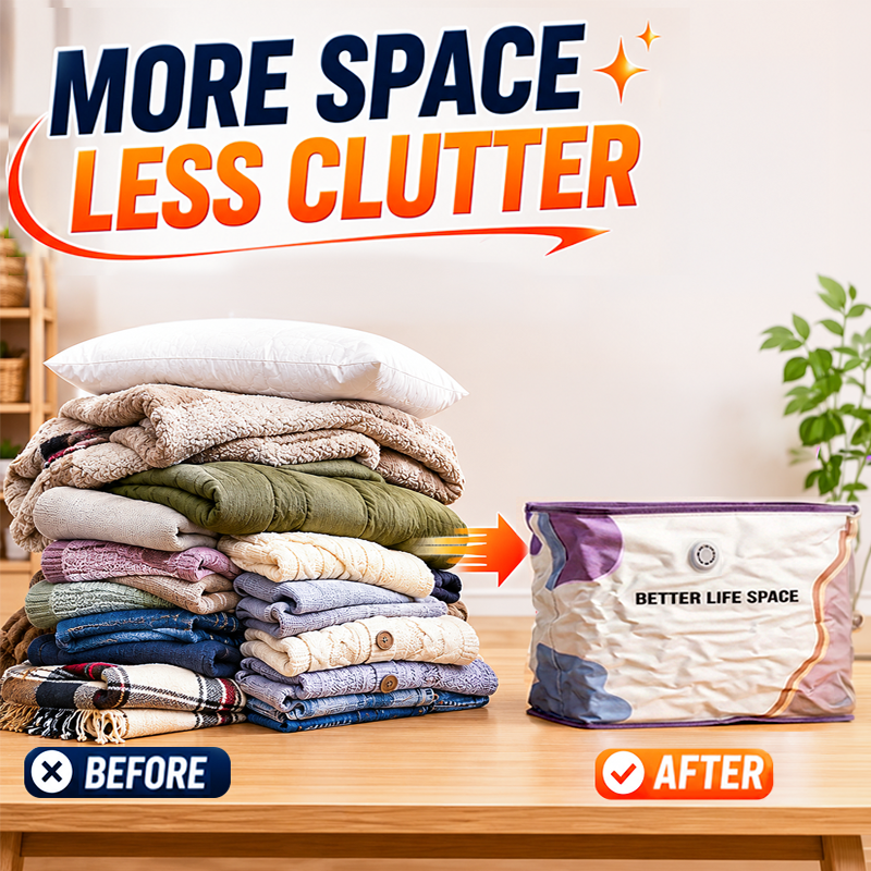 📦 Large-Capacity Vacuum Bags – No Pump Needed! 💨✨