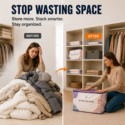 📦 Large-Capacity Vacuum Bags – No Pump Needed! 💨✨
