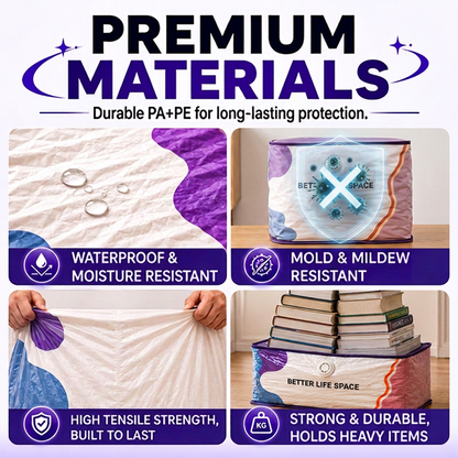 📦 Large-Capacity Vacuum Bags – No Pump Needed! 💨✨