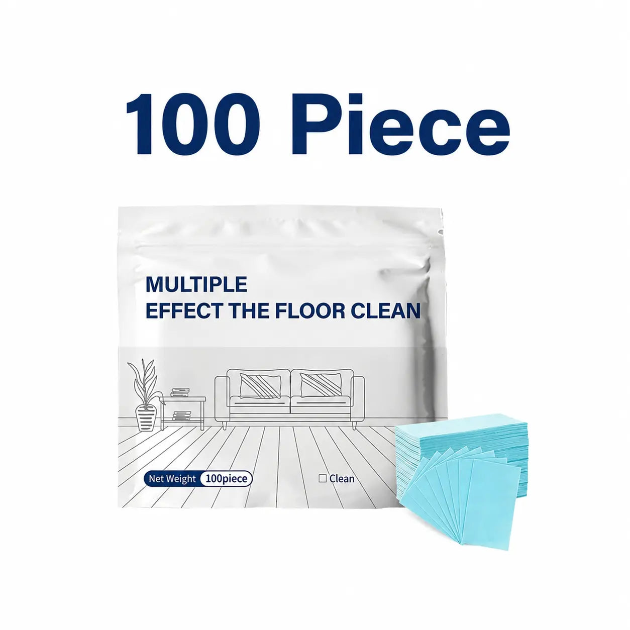 LUHAKA® 100 Piece Floor Cleaning Tablets Multi - Surface Cleaner for Hardwood Laminate Tile & RV Walls Antibacterial Deodorization Maintenance