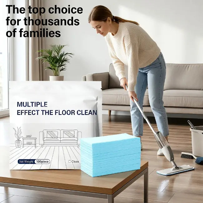 LUHAKA® 100 Piece Floor Cleaning Tablets Multi - Surface Cleaner for Hardwood Laminate Tile & RV Walls Antibacterial Deodorization Maintenance
