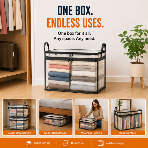 ✨ Clear The Clutter, Keep The Essentials Heavy-Duty Storage Box