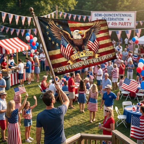 1776-2026 USA 250 Years of Freedom Flags